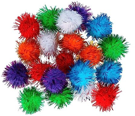 INNSPIRO Pompones polipropileno Brillantes mix colores 50mm. 50u.