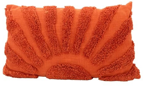 Point-Virgule Coussin décoratif en Coton 100% recyclé Soleil 30x50cm