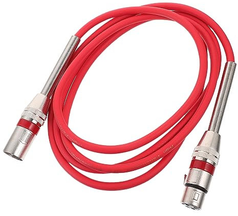 ULDIGI Mikrofonkabel Männlich Zu Weiblich Langlebige Audioverbindung Für Mixer Und Lautsprecher Einfach Zu Bedienen Rote Farbe