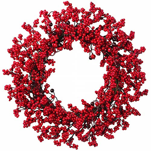 Sunfashion Künstlicher Weihnachtskranz,Kranz Rohling Weihnachtsdeko Türkranz Spring Wreath Kranz Trockenblumen Dekorative Kränze Weihnachts Deko