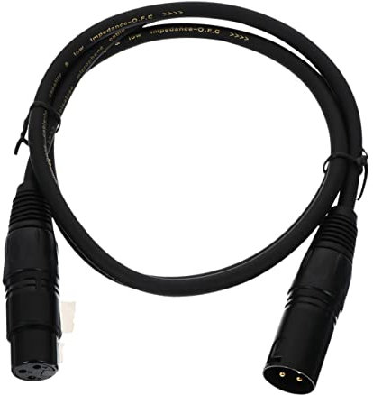 TOYANDONA Xlr Mikrofonkabel 1m Schwarz Mit Kupferkern Stecker Buchse Audio Übertragung Für Mikrofone Und Lautsprechersysteme