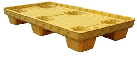 PFCDZDU Auffangplattform Für Auffangbehälter Mit Gabelstaplertaschen, Ölfass-Auffangwanne, Farbeimer-Transportwanne Für Industriegaragen, Hohe Tragfähigkeit(Yellow-5pcs,125x65x17cm)
