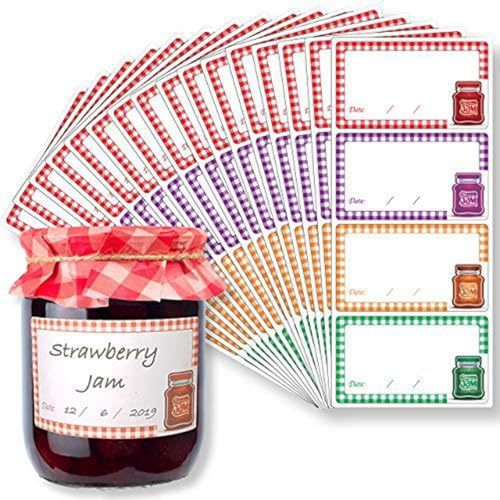 64 pcs jam jar self Adhesive Vintage Labels, Premium Labels for jams and preserves
