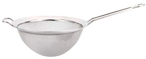 Yomiyuyr Colador de Malla, Colador de Malla Extra Fina con Mangos Conveniente, Tamiz de Malla Fina de Acero Inoxidable, Colador de Metal a Prueba para colar, Lavar, Enjuagar