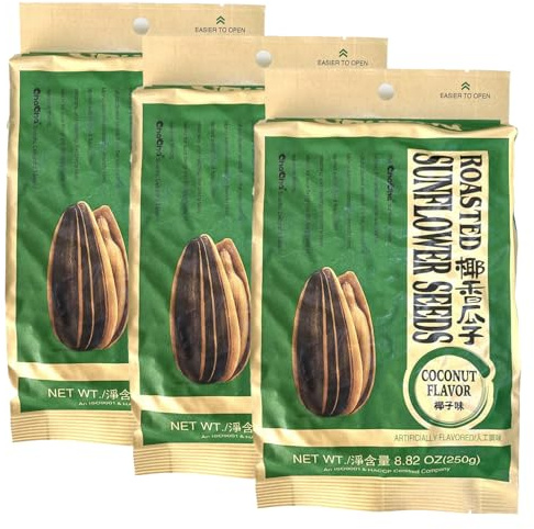 ChaCha Roasted Sunflower Seeds - Coconut (250G) Pack of 3