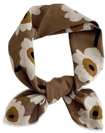 Cotton And Linen Scarfs Women Small Square Scarf Breathable Lightweight Neckerchief Headscarf Elegant Head Scarfs Gift Lightweight Neck Scarves For Women