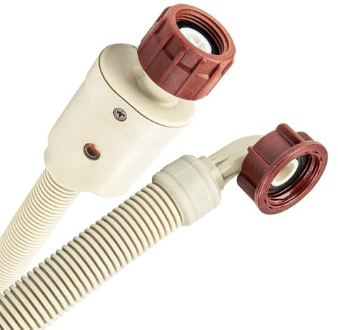 DL SERVICE Aquastop Washing Machine Load Hose 4 m, Max 90 °, Anti-Flooding Hose with Safety Valve and Dirt Filter for Washing Machine, High Quality