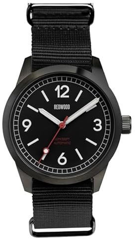 Generico Redwood Field v3 Solar Steel Black Fabric PVD Military Men's Watch