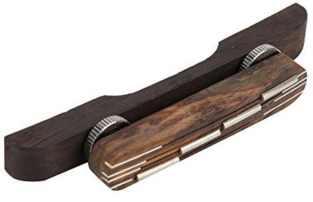 RiToEasysports Puente de Guitarra Puente de Mandolina de Palisandro de 4 Cuerdas, Reemplazo de Guitarra Acústica Ajustable con Diseño Liviano para bajo Clásico Telecaster Hardtail Hardware (rosa)
