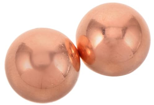 Abaodam Boules Sphériques Résistantes aux Intempéries 2pcs pour Bain d'oiseaux en Laiton Décor Rustique Attirent Les Oiseaux pour Jardin et Balcon