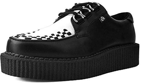 T.U.K Anarchic T2274 Unisex-Adult Creepers, Black & White Anarchic Creeper - US: Mens 5 / Womens 7 / Black/White/Synthetic