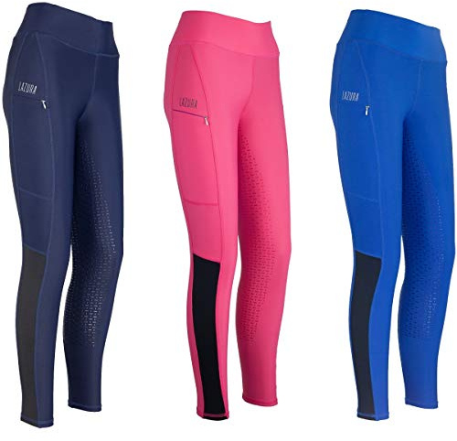 Lazura - Damen Reitleggings Silikon Vollbesatz Adventure | Reiterhose – Vollbesatzreithose