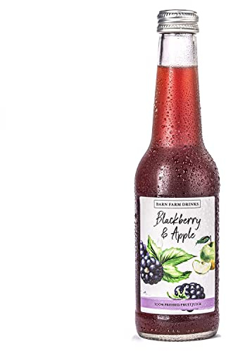 BlackBerry & Apple Juice Barn Farm Drinks 12 x 275ml Glass Bottles