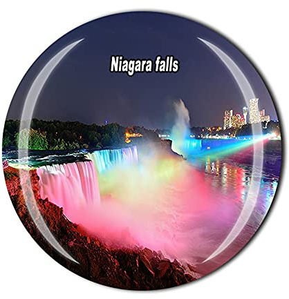 Niagara Falls Ontario Kanada und New York USA Kühlschrankmagnet Souvenir Geschenk Kristall Magnetaufkleber