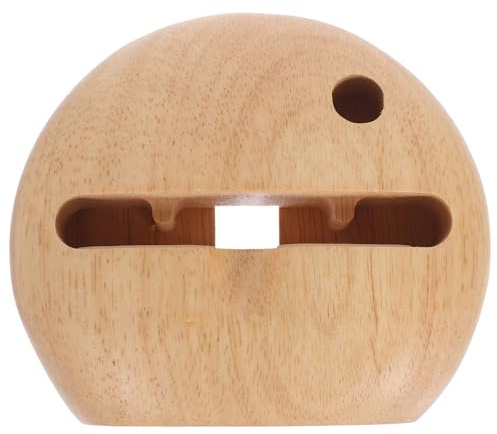 OUNONA Supporto Telefono Amplificazione Sonora in Legno Base per Cellulare da Scrivania Porta Smartphone per Videoregistrazione e Lavoro da Casa