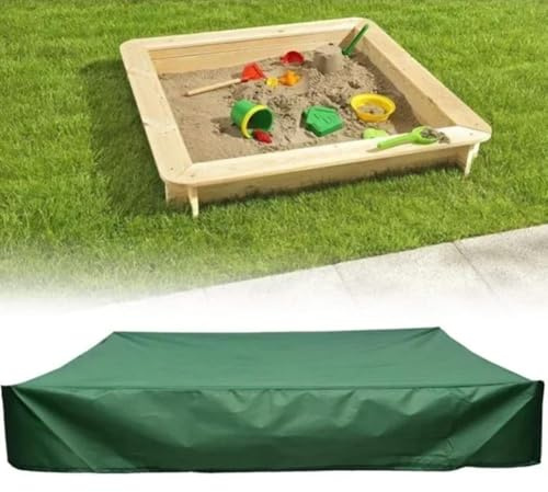 Auratrove Copertura per sabbiera, in tessuto Oxford impermeabile, protezione antipolvere per giardino all'aperto, area giochi, resistente alle intemperie, 180 x 180 x 20 cm