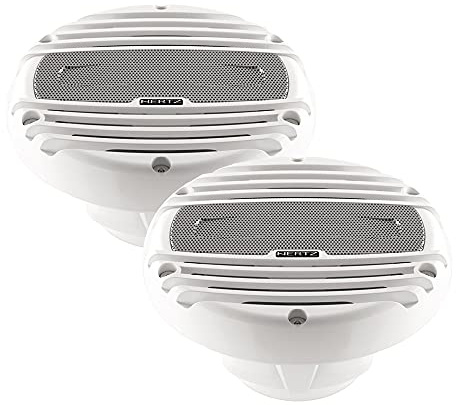 Hertz HMX 6.5C LD Coassiali 165 mm Marine Nautici Barca Bianco Coppia LED RGB