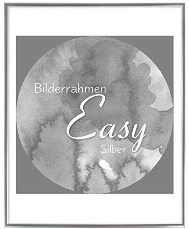 Bilderrahmen Easy 75,5x98,5 cm aus Kunststoff in Silber - Farbe und Größe wählbar