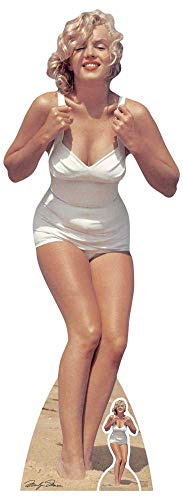Monroe, Marilyn Pappaufsteller White Swim Suit
