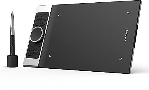 XPPen Deco Pro SW Grafiktablett Bluetooth Pen Tablet 9x5 zum Malen und Fotobearbeitung Zeichentablett mit Neigung 8 Tasten und 2 Scrollräder Ideal für Home-Office & E-Learning