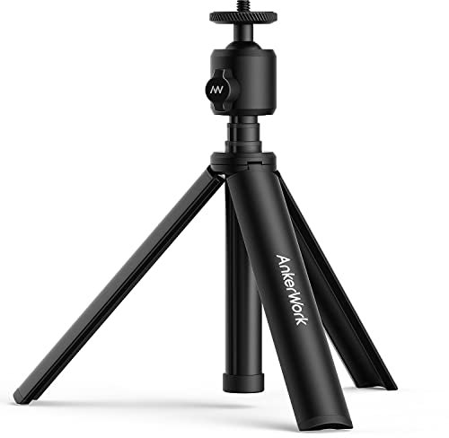 AnkerWork Mini Tripod by Anker, Stand for Webcam, Small Flexible Tripod