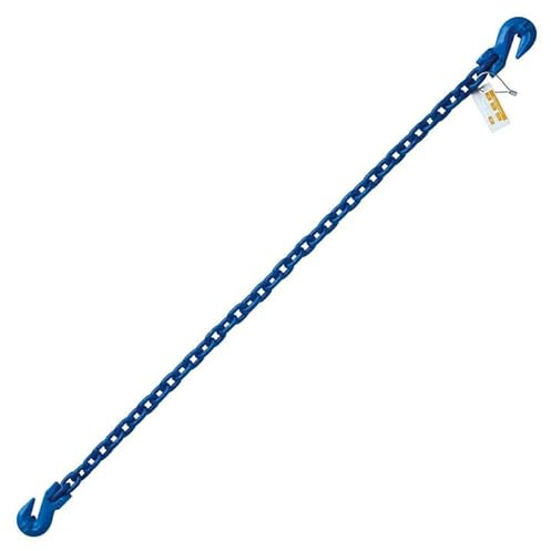 Grade 100 3/8x5' Binder Chain Lifting Chain Sling Clevis Grab Hooks Working Load Limit 8800 LBS Breaking Strength 35200 LBS