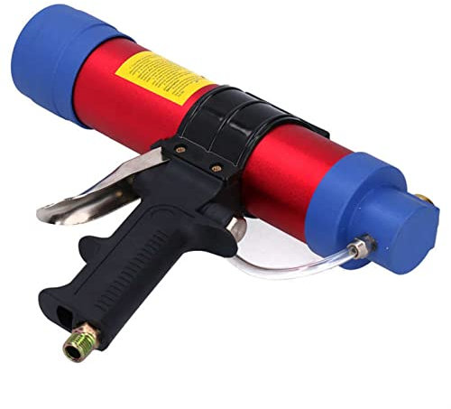 Pistola a spruzzo per aerografo Pistola per colla pneumatica per vetro Pistola per calafataggio ad aria Utensili elettrici in alluminio regolabili dritti Q3-310ML per nail art temporanea Hobby per a