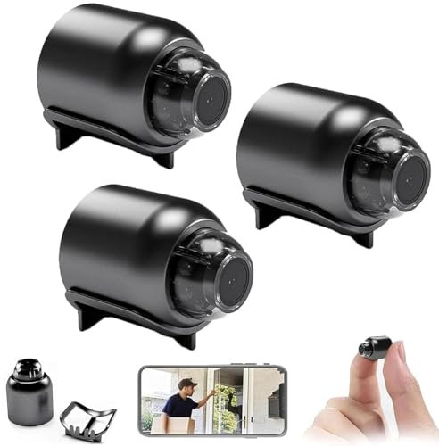 Telecamera Cat Eye, popolare telecamera domestica Cat-Eye, mini telecamera wireless WiFi 1080p con visione inclusa, facile installazione, telecamera per visione notturna per casa, ufficio e auto (3