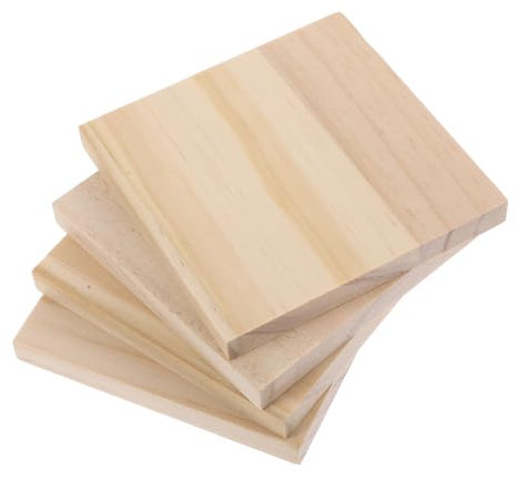 Toddmomy Posavasos Para Macetas Tapete De Madera Aislante 4 Unidades Multifuncional Para Hogar y Oficina