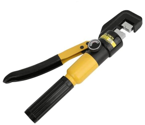 Hydraulic Crimper Tool - 8 Ton Cable Lug Terminal Crimping Tool for 4-70mm², 16 Durable Dies Included