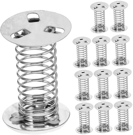 Toddmomy 12 Piezas Bases de Resortes de Hierro para Manualidades con Adhesivo para Muñecas Oscilantes y Juguetes Temblorosos Base Resistente y Fácil de Montar para Proyectos DIY
