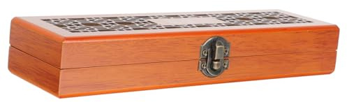 AKOOSY Portable Wooden Harmonica Storage Box Compact Case for Adults and Beginners Protective Musical Instrument Organizer