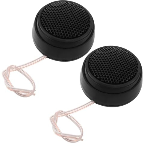 DECORNIJIA Tweeter Auto Mini Dome Altoparlanti Audio Veicolari Resistenti Umidità e Temperature Installazione Facile Suono Nitido e Chiaro ad Alte Frequenze per Impianto Stereo Auto