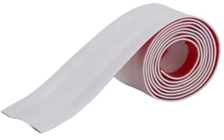 Cable Cover 1PC 1M 3.0M 5M PVC Surface Mounted Self-Adhesive Cable Tray Ground Anti Stepping Cover Decorative Exposed Wire Conduit(White,5.5cm,5m)