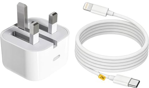 iPad Charger Fast Charge,20W 2M Long Apple USB C to Lightening Cable and Plug Fold for Pro 9.7 10.5 12.9 inch 2nd Generation/Air 3rd/Mini 4 5th Gen/Pad 6th 7th 8th 9th 10.2(2017-2021)/iPhone 14-8
