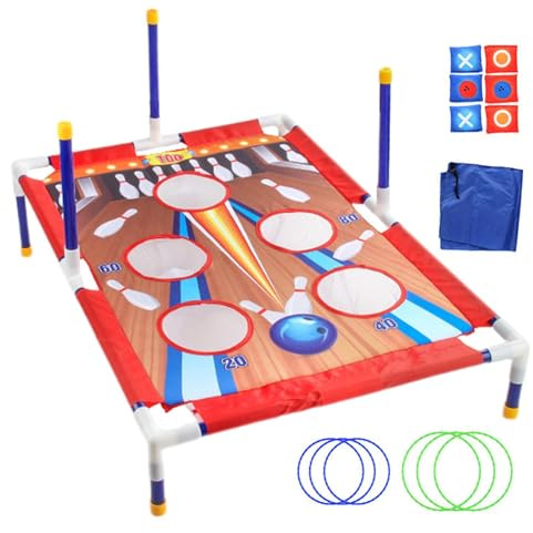 Cornhole-Set – 31,5 X 21,26 X 10,43 Zoll, 870 G ABS-Stoff, Outdoor-Spielzeug Für Kinder, Sitzsack-Wurfbrett, Interaktives Zielspiel | Quelle Für Fähigkeitsentwicklung, Unterhaltung, Kinder, Familien,
