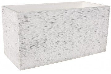 2 unités Jardinière rectangulaire moderne en béton aligéré pour extérieur Pacifique 90 x 40 x 48 cm Musgo GRIS