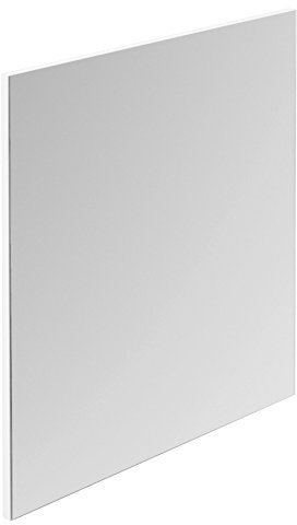 byLIVING Wandspiegel Jakob, Hängespiegel, Designerspiegel, Kante in Weiß | 60 x 70 cm, B 60, H 70, T 2 cm, Garderoben-Set, Flur, Badezimmer-Möbel