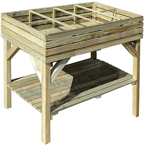 Jardipolys Carré Potager surélevé 8 Cases KÜB - 100 L - Cerland
