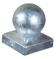 Pfostenkappe Kugel feuerverzinkt 141 x 141 mm (1) Stück