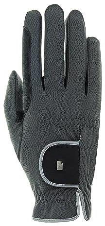 Roeckl Sports Reithandschuh Malta Winter, Turnier Winter Handschuh, Anthrazit/Silber 9
