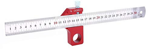 CX300-1 300mm Square Ruler for Wood Processing, Scriber Multifunction Hardware Measuring Tool for Height Angle