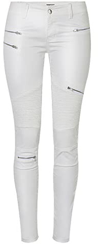 Faringoto Low Rise Pu Leather Pants Women's Skinny Skinny Motorcycle Denim Leggings