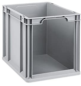 PROREGAL Eurobox NextGen Store | HxBxT 32x30x40cm | 30 Liter | Front offen | Eurobehälter, Transportbox, Transportbehälter, Stapelbehälter
