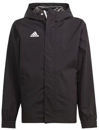 adidas Unisex Kinder Entrada 22 All-Weather Jacket, Black, 15-16 Years
