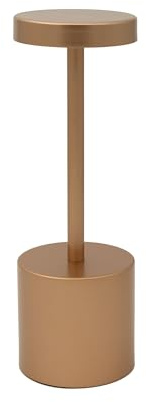 Luxus - Tischlampe Touch Emilie - Rosé - H21 x Ø8 - Terrassenlampe - Schreibtischlampe - LED - Wiederaufladbar - Dimmbar - Tischlampe für innen und außen