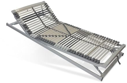 Lattenrost 80x200 verstellbar - Nimbo 44 KFV - 44 Leisten - Sofort Einsatzbereit - 7-Zonen - Lattenrahmen