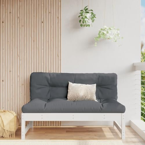 Rantry Mittelsofa Weiß 120x80 cm Massivholz Kiefer Sofa Gartensofa Modular Sofa Lounge Loungesofa Möbel Einzelsofa Gartensessel Gartenmöbel Garten
