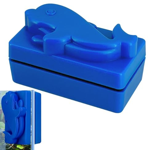 Magnete per acquario, raschietto per vetro, spazzola per acquario, spazzola magnetica per acquario, strumento per la pulizia delle alghe, magnete per vetro dell'acquario, detergente per alghe per