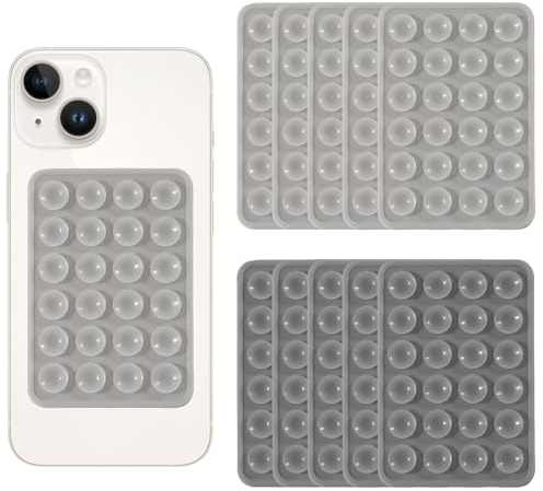 10 Stück Handy Saugnapf, Doppelseitiger Selbstklebende Saugnapf Handyhalterung, Silikon Handyhalterung Auto Saugnapf, Silikon Saugnäpfe Anti-Rutsch-Handyhalter für Mobile Handys Alle Handy-Model
